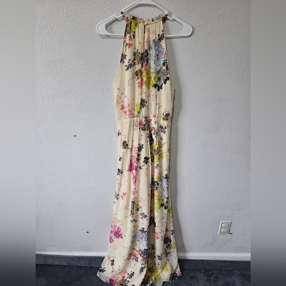 TED BAKER London Cream Attavia Summer Bloom Print Maxi, Size 3 - Picture 4 of 16